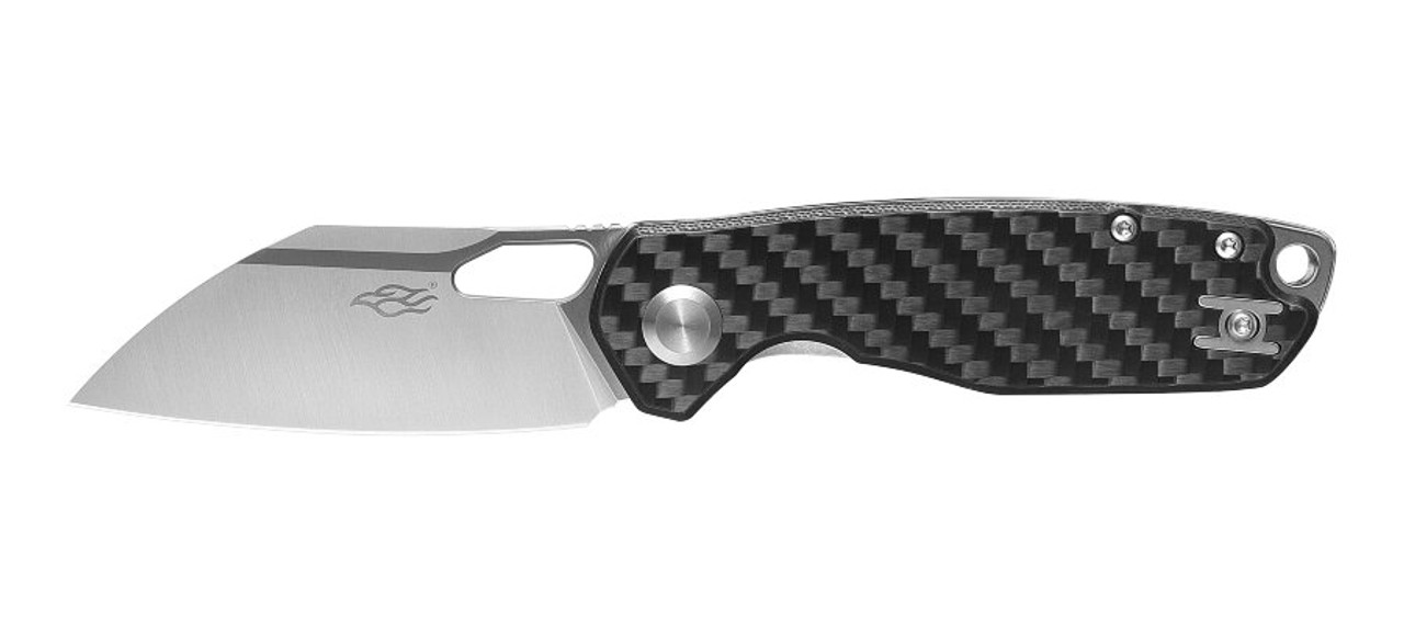 Ganzo Firebird Folding Knife Black Carbon Fiber Handle D2 Plain Edge  FH924-CF