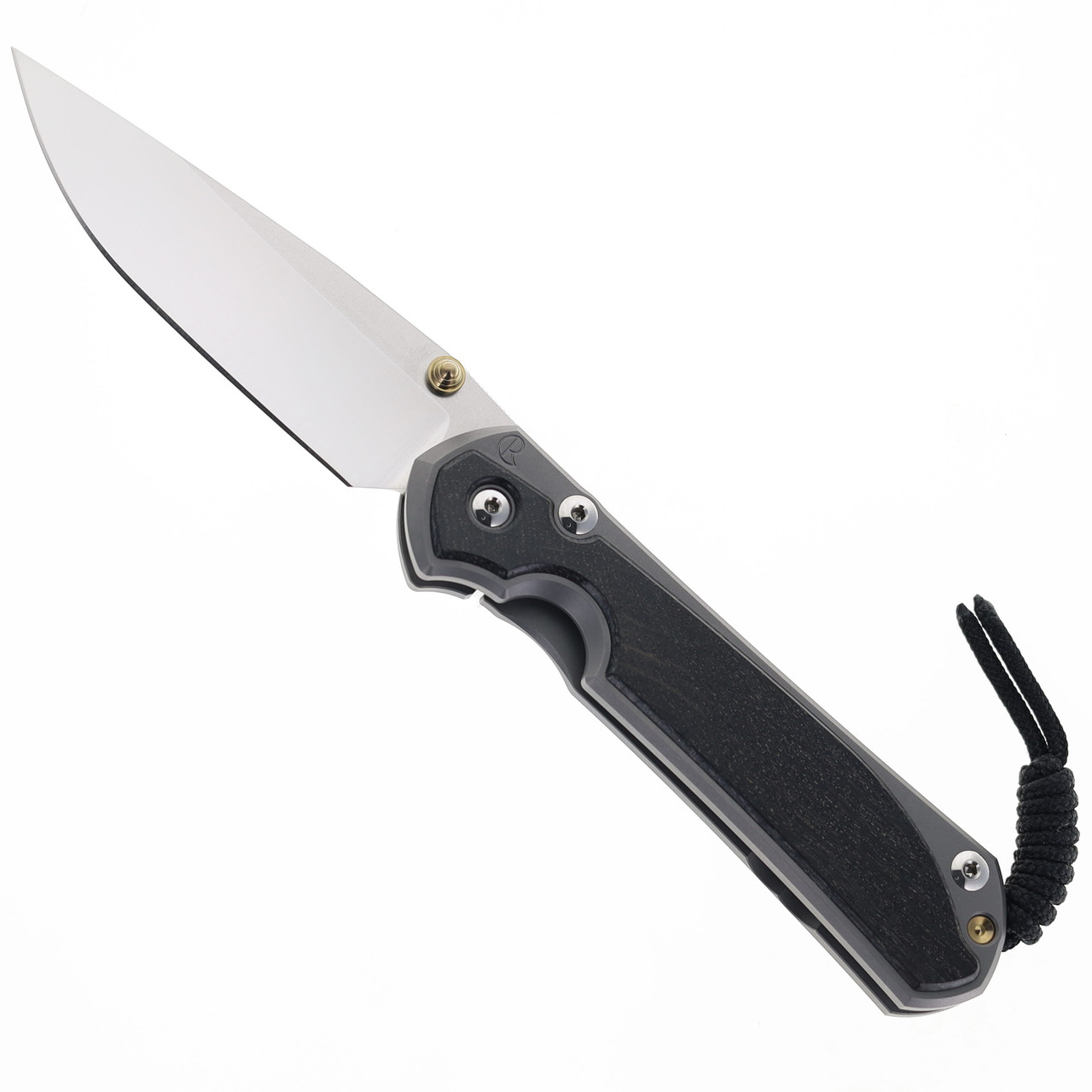 Chris Reeves Large Sebenza 31 Frame Lock Knife Bog Oak Inlay Plain