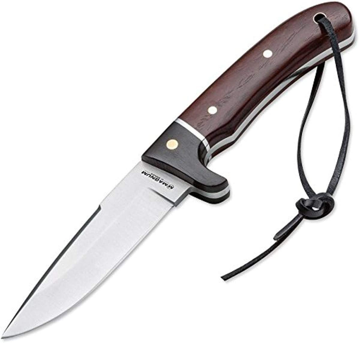 Boker Elk Hunter Fixed Blade Knife Ebony Wood/Rosewood Handle 440A