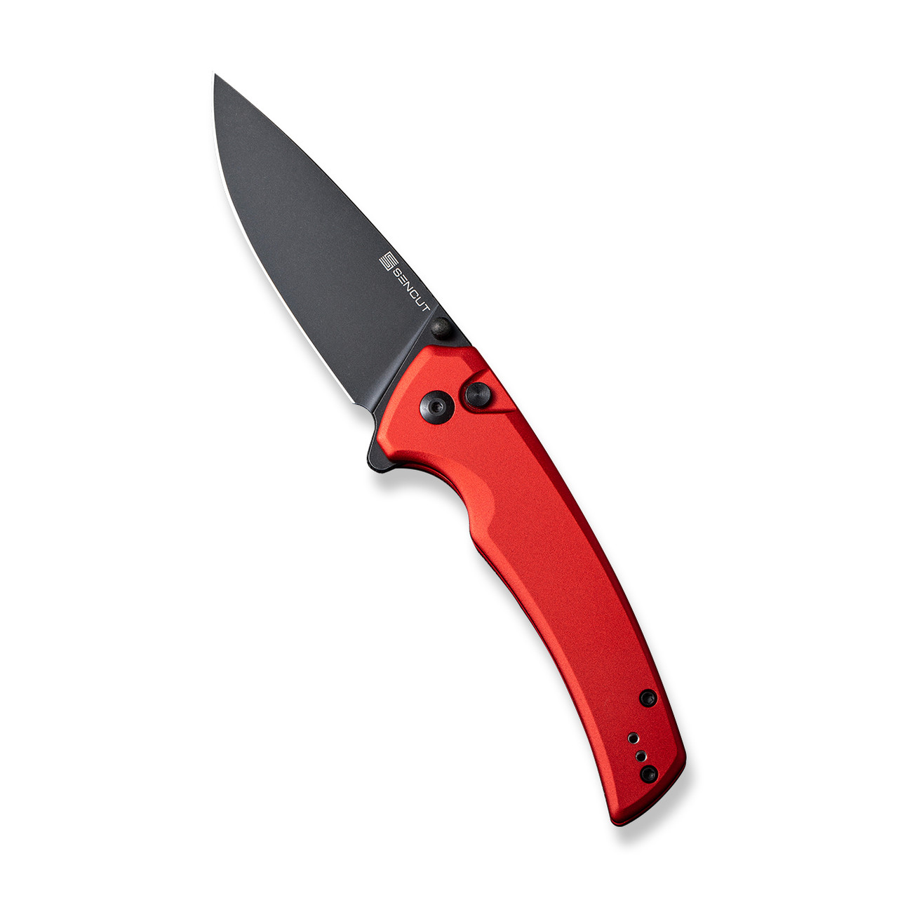 Sencut Serene Folding Knife Red Aluminum Handle D2 Drop Point