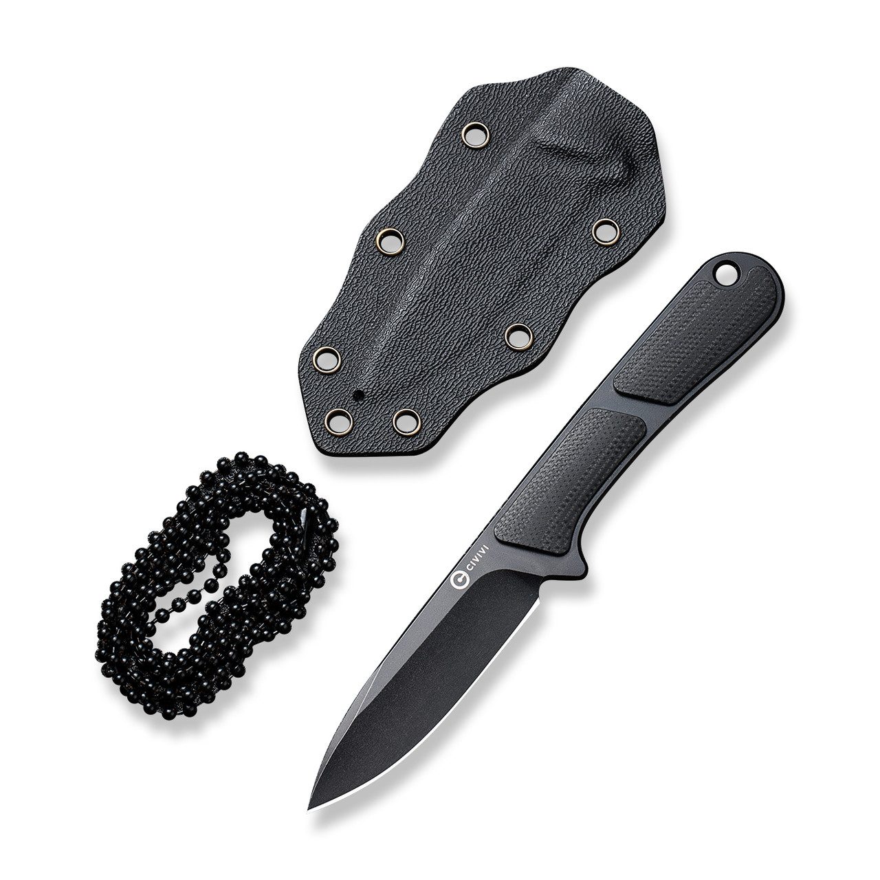 Civivi Mini Elementum Fixed Blade Knife Black G10 Handle Nitro-V