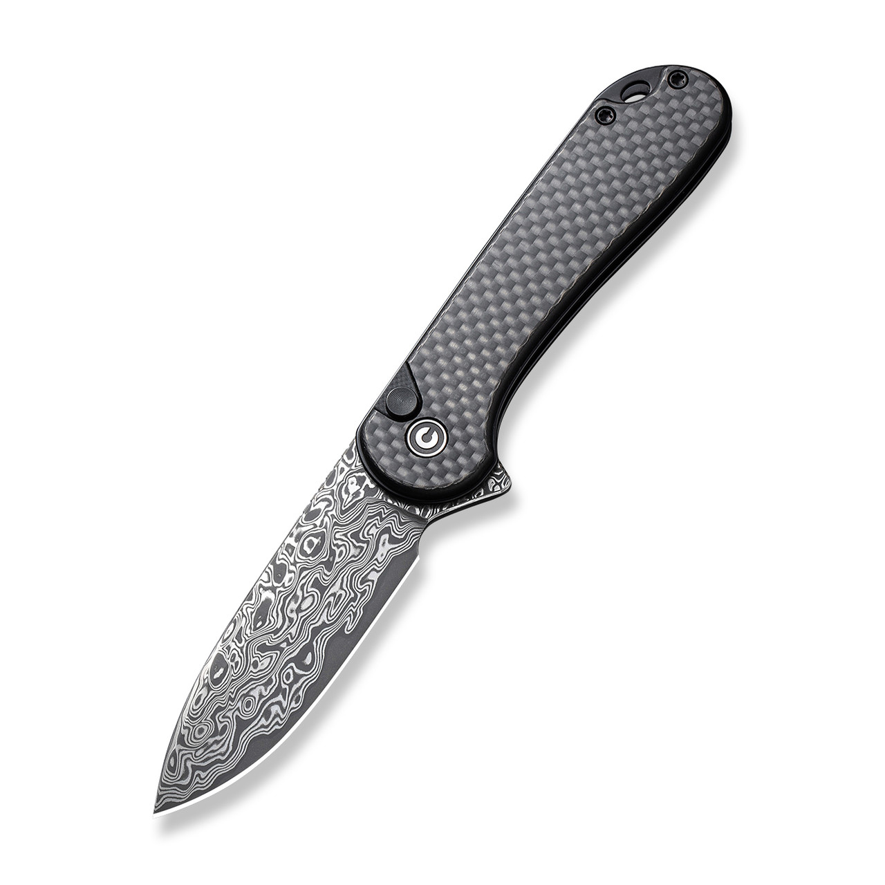 Civivi Button Lock Elementum II Folding Twill Carbon Fiber/Black