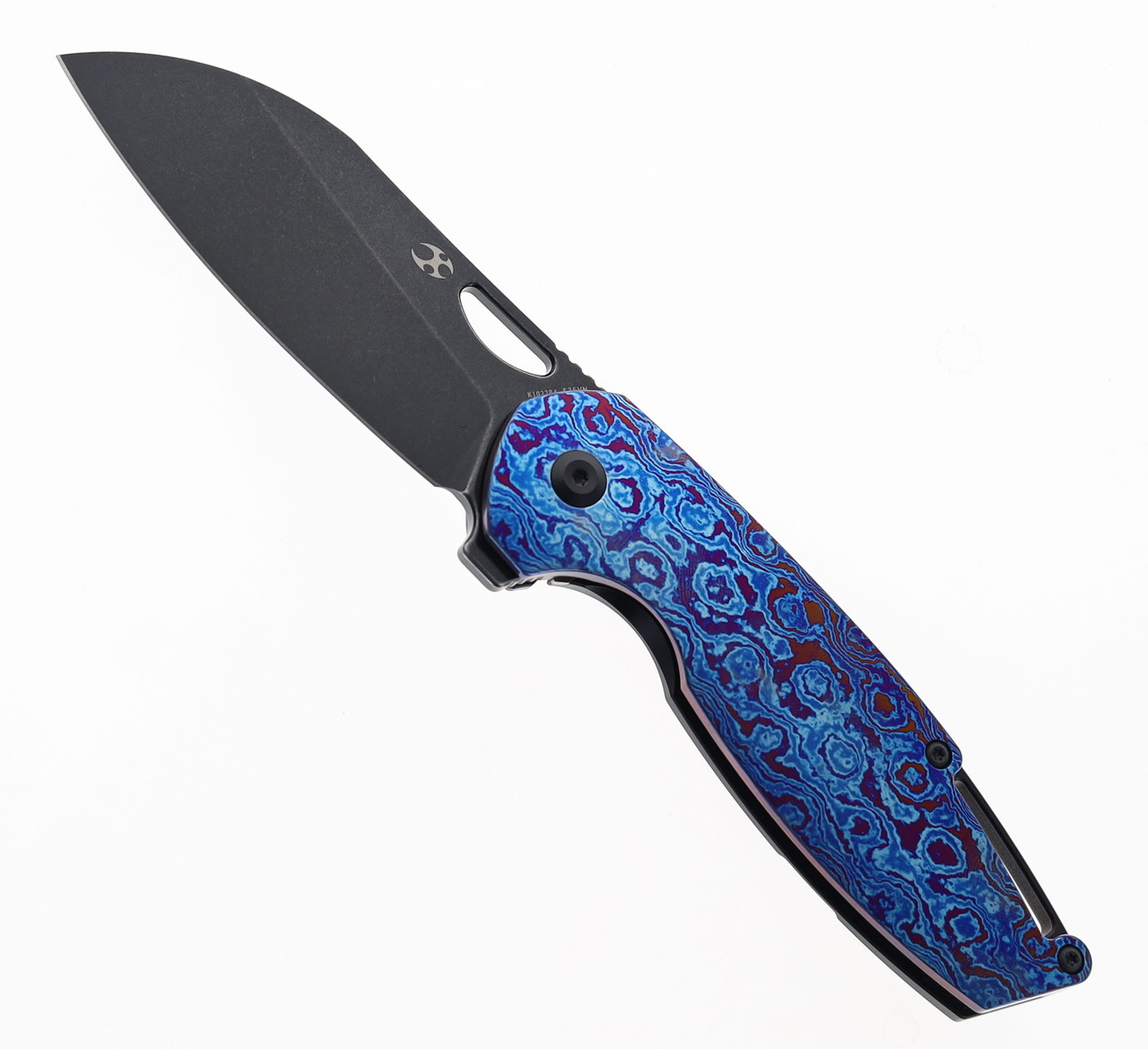 Kansept Model 6 Folding Knife Timascus/Black Titanium Handle S35VN