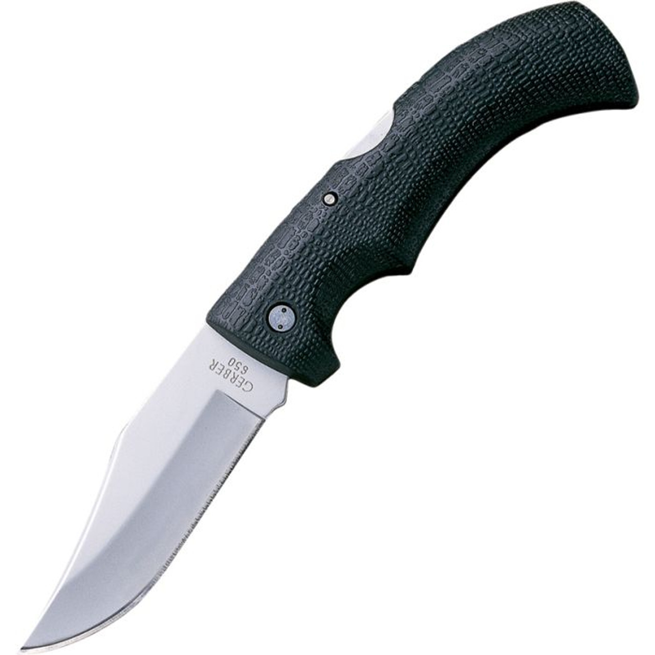 Gerber Gator Pocket Knife Black Kraton Handle 420HC Clip Point Plain Edge  G6069