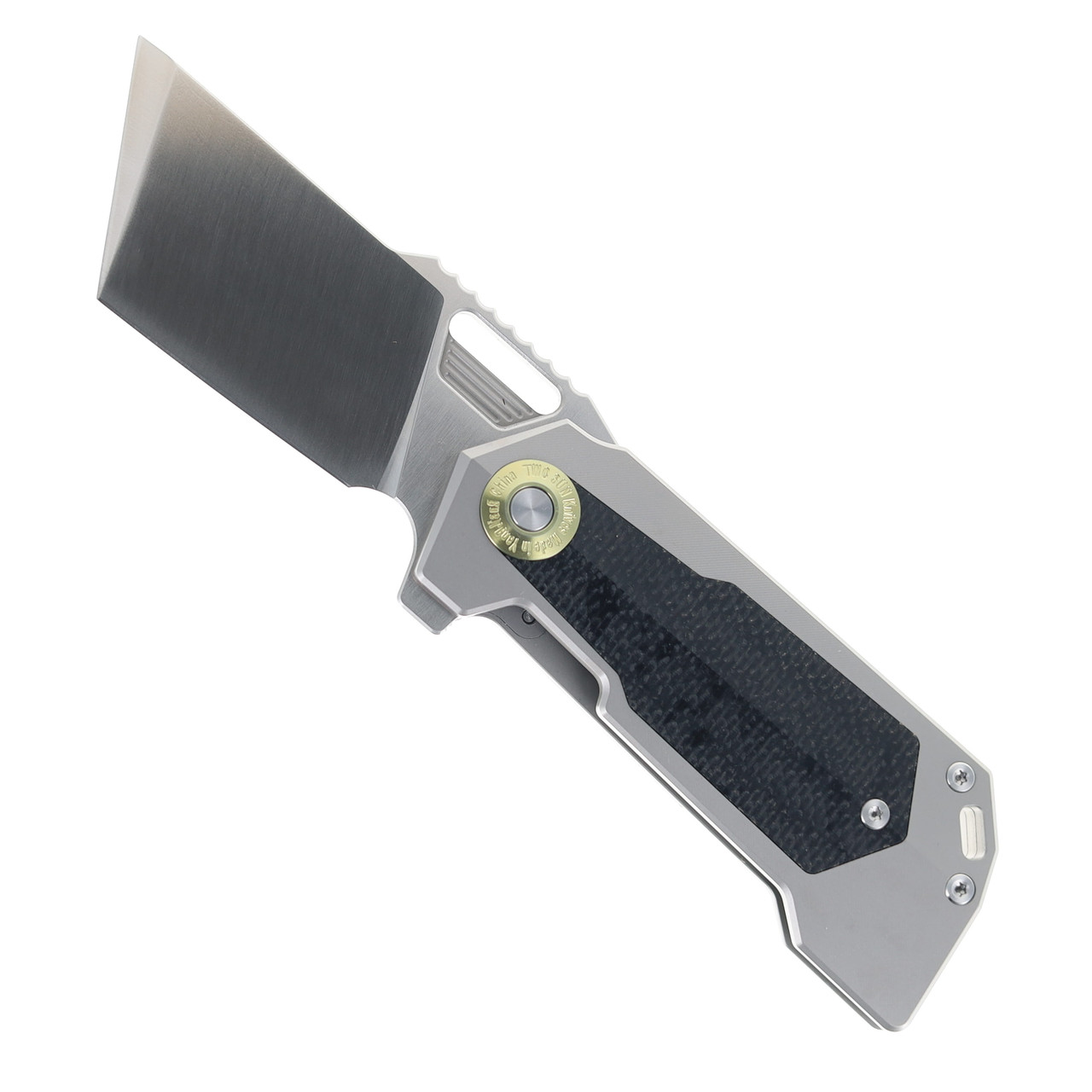 TwoSun David Chen TS500-Sand Flipper Tanto Pocket Knife Micarta