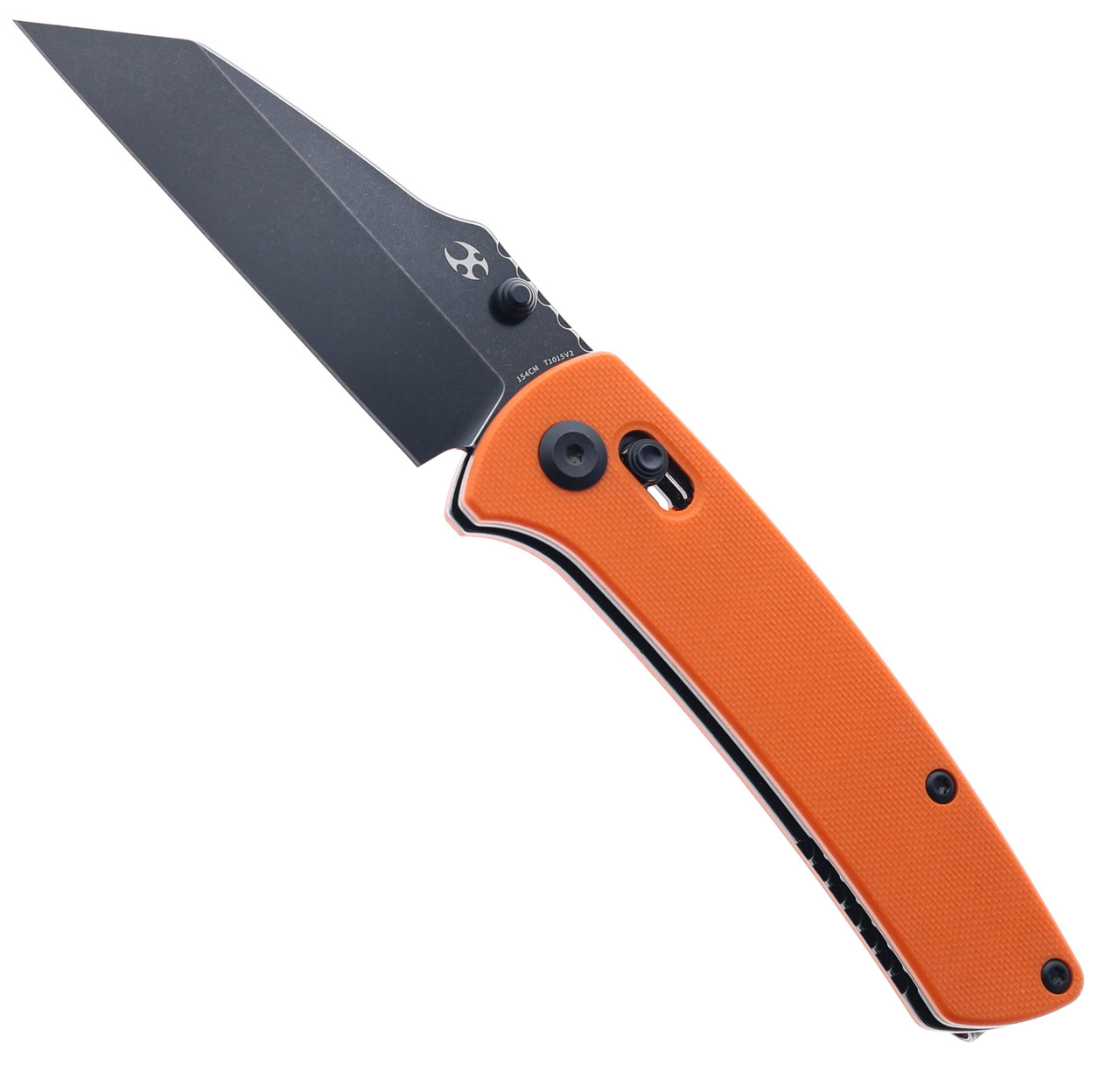 Kansept Main Street Crossbar Lock Pocket Knife Orange G10 Handle