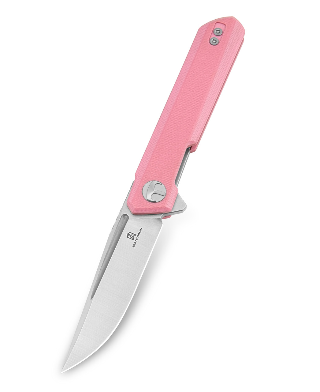 Dropping 7/28 @ 8AM EST) Bestechman Mini Dundee Folding Knife Pink