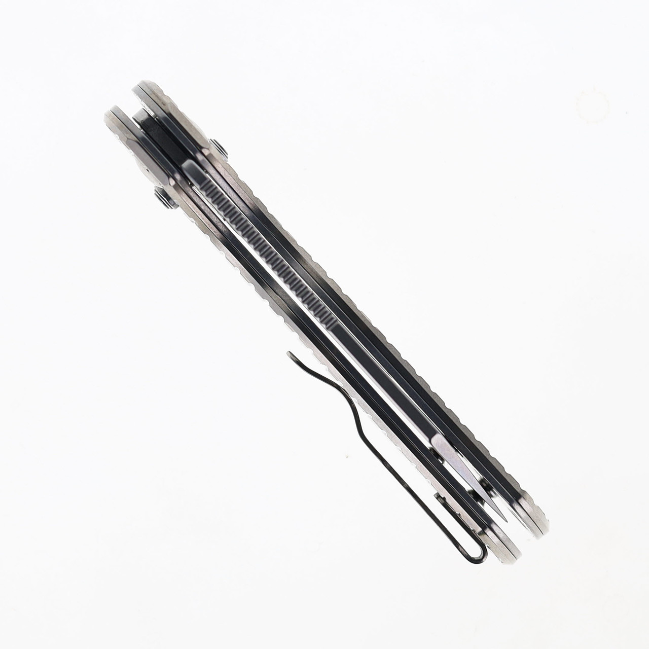 WMK Exclusive Kizer MINI Towser K Thumb Hole Button Lock Folding Knife