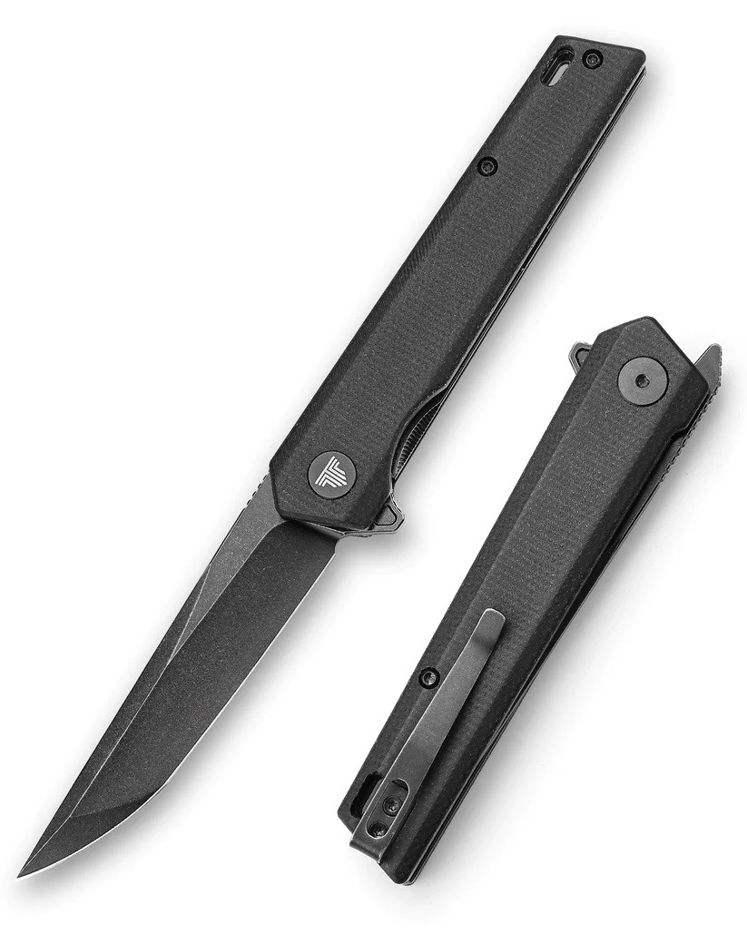Trivisa EQU-04B Folding Knife Black Micarta Handle 10Cr15CoMoV