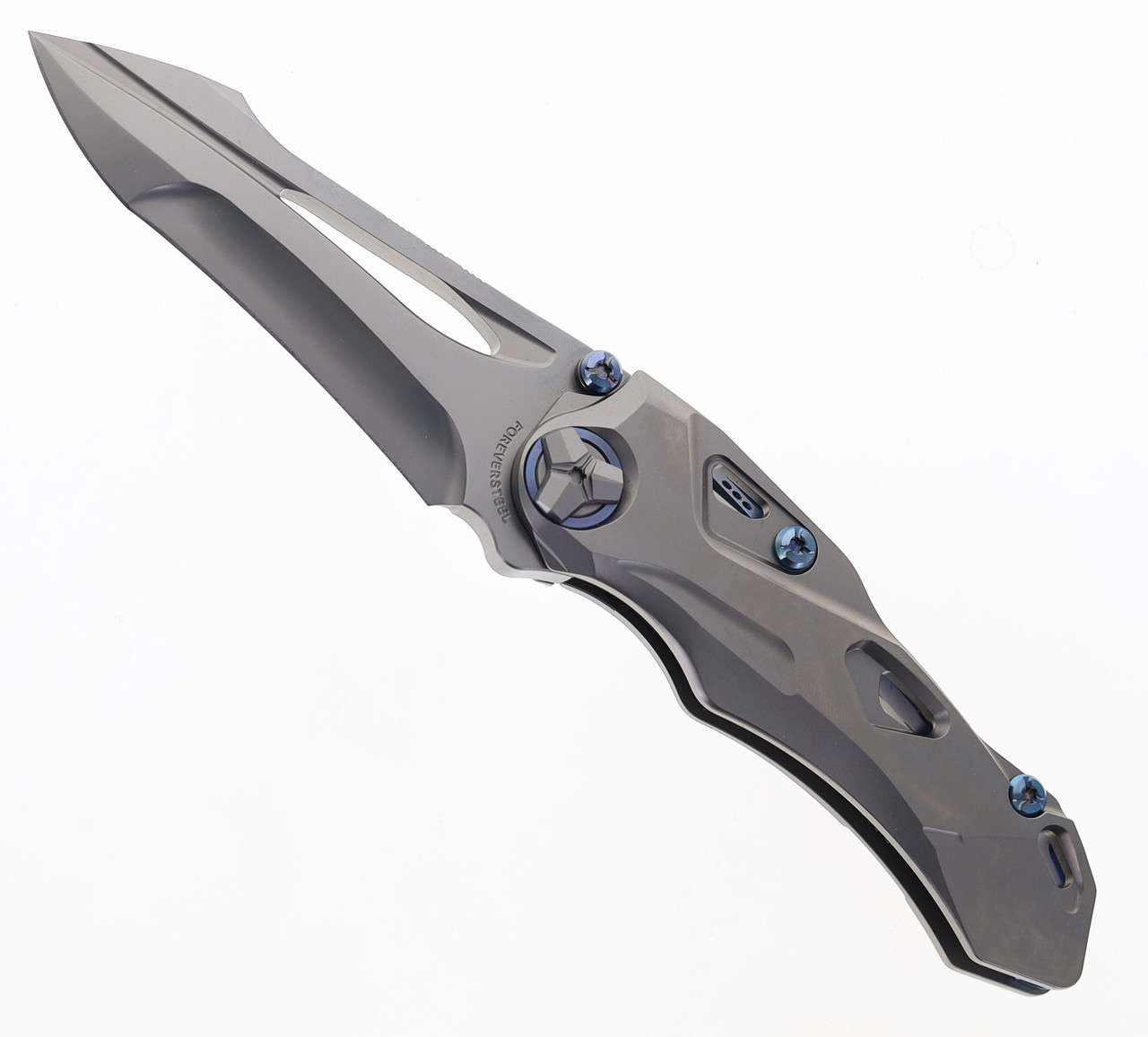 Rike Knife Athron Pocket Knife Dinosaur Skull Shaped Titanium