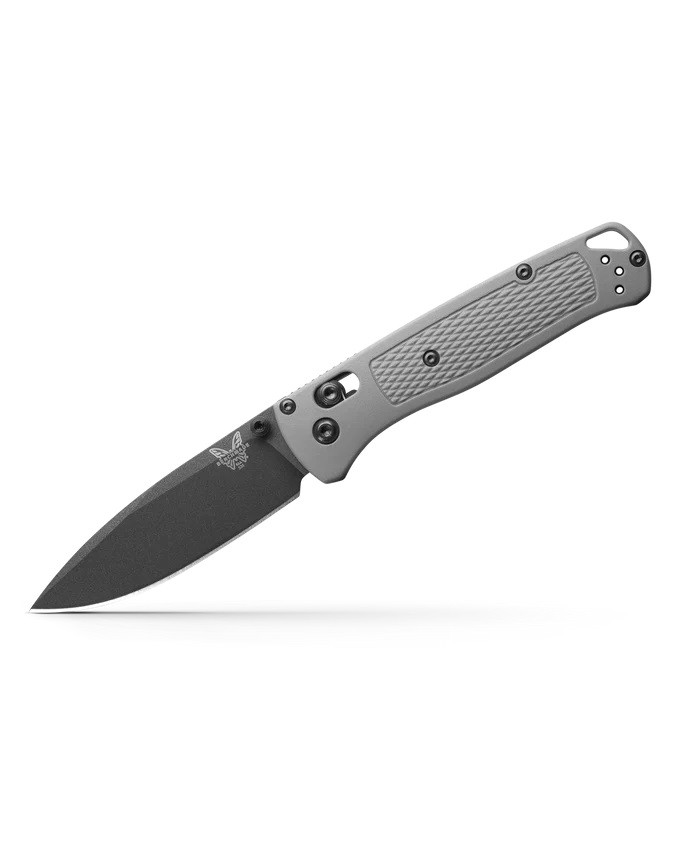 Benchmade Bugout Folding Knife Storm Gray Grivory Handle S30V