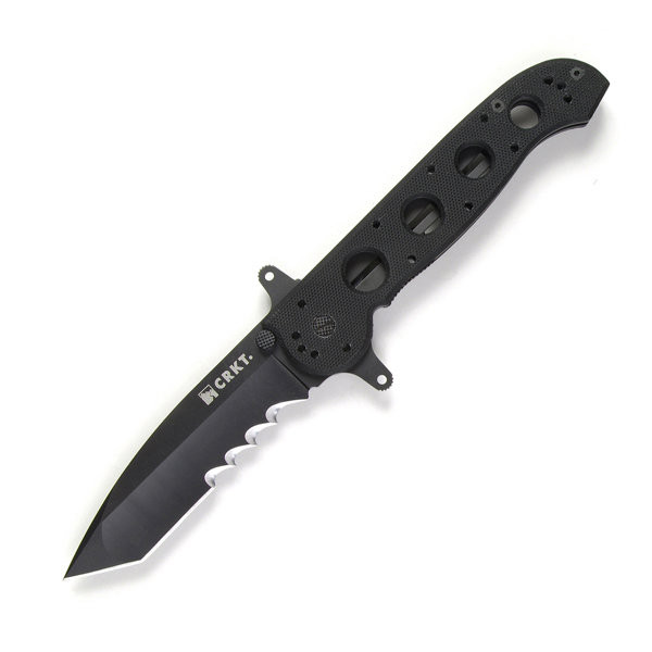 CRKT, M16, Tanto, Special Forces, Folding Knife, Combo Edge, Black blade, Black G10 Handle, Kit