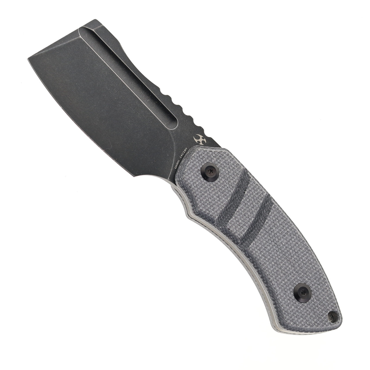 その他 s. Kansept Korvid S Fixed Blade Knife Black Micarta Handle 14C28N