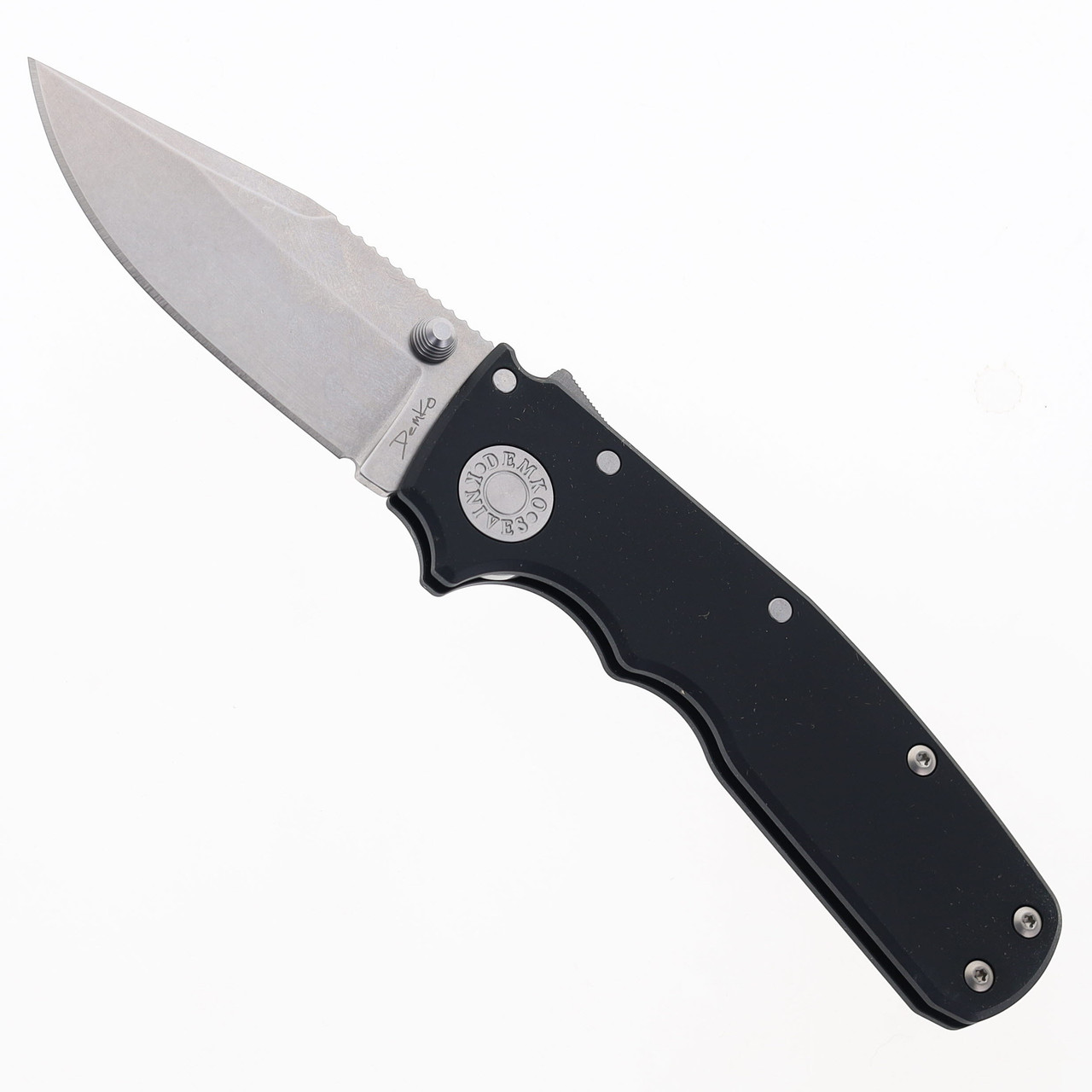 Demko Knives Shark Cub Pocket Knife Black Aluminum Handle 20CV