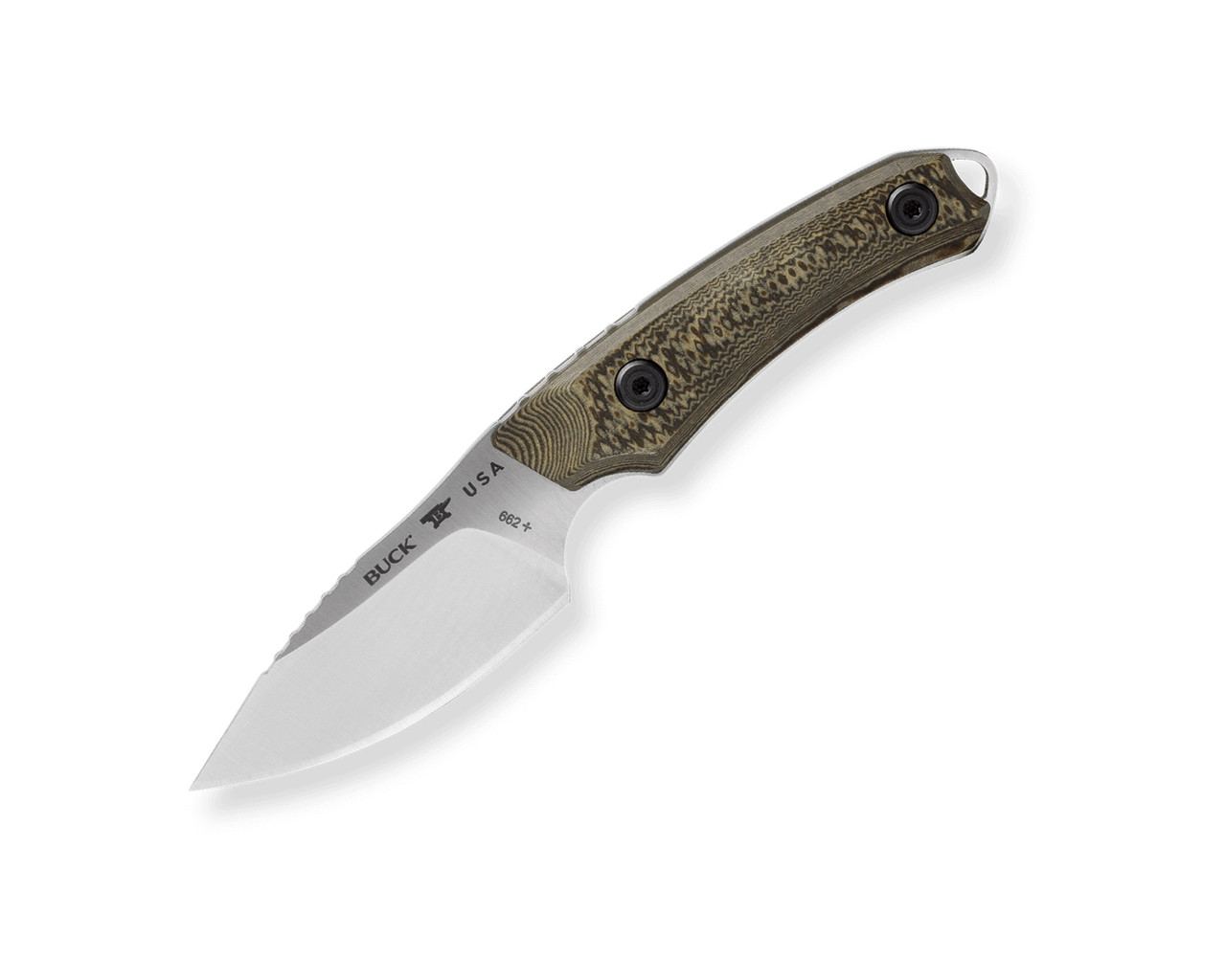 Buck 662 Alpha Scout Fixed Blade Knife Machine Textured Richlite