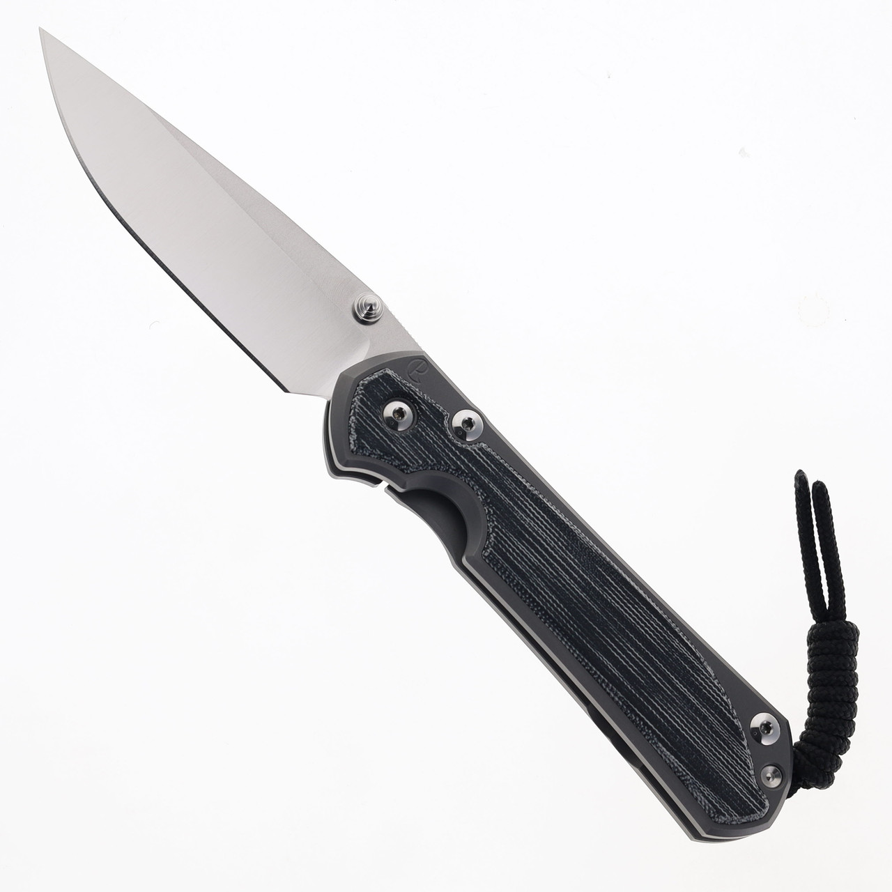 Chris Reeve Large Sebenza Black Canvas Micarta Inlay Pocket Knife