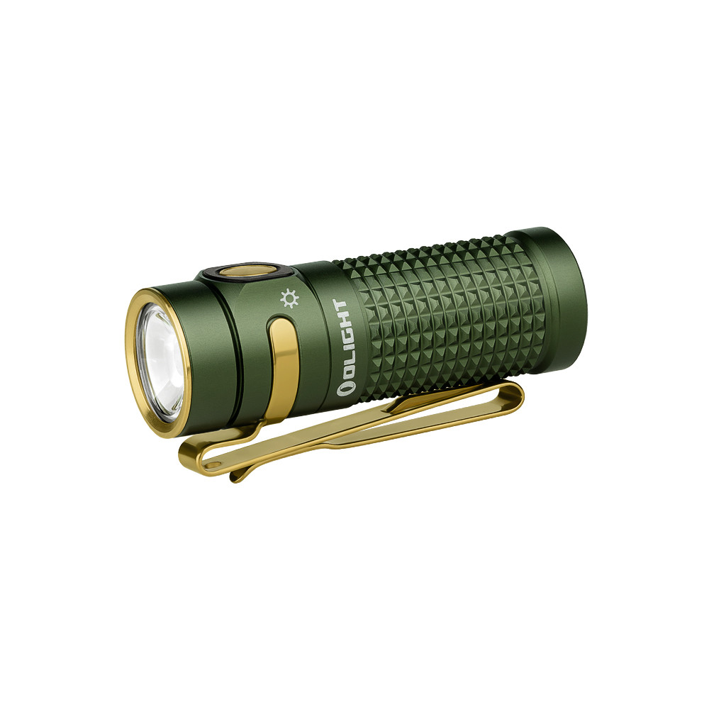 Olight Baton 4 EDC Flashlight OD Green Aluminum Body 1300 Lumens