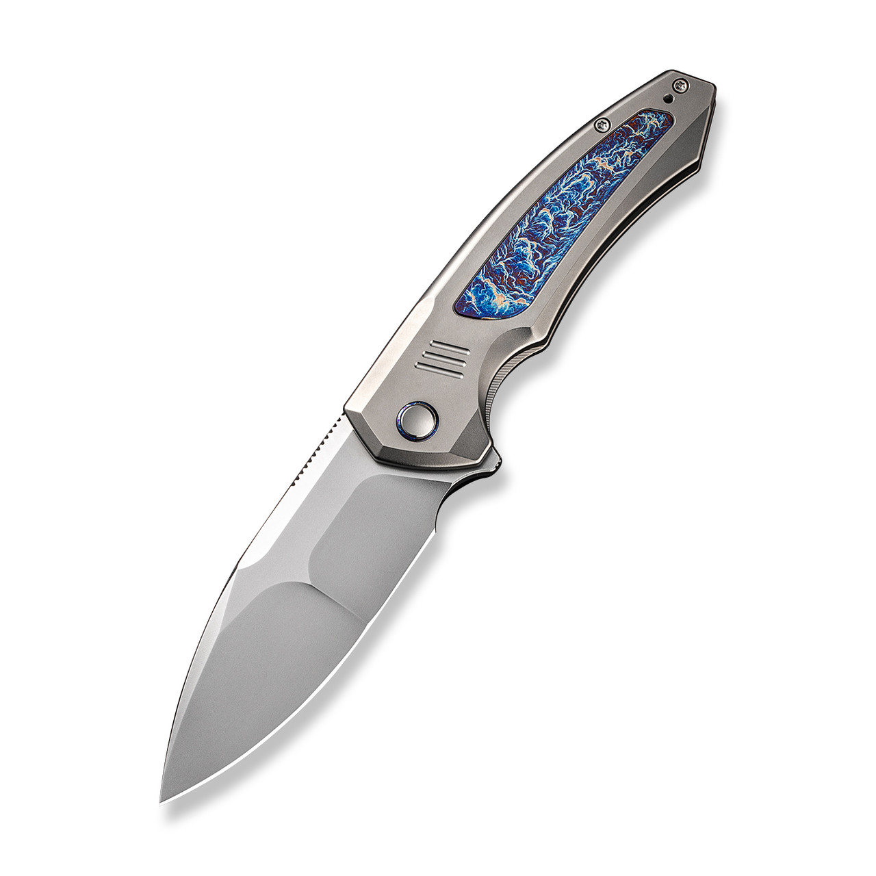 Pre-Order Ships 1/11) WE Hyperactive Folding Knife Flame Titanium