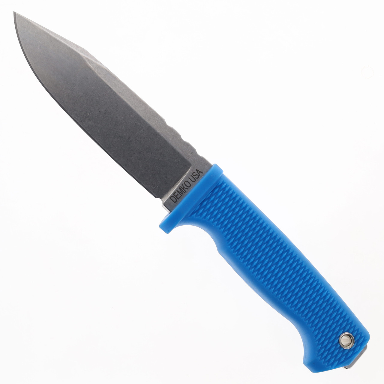 Demko Knives Freereign Fixed Blade Knife Blue Handle Blue/Gray