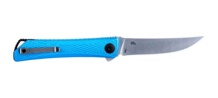 Columbia River CRKT K210CFXP Ken Onion Motley Flipper Knife 3.875\" Satin Plain Blade, Titanium Handles With Carbon Fiber Inlays