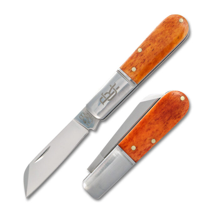 Rosecraft Beaver Creek Folding Knife Bourbon Bone Handle D2