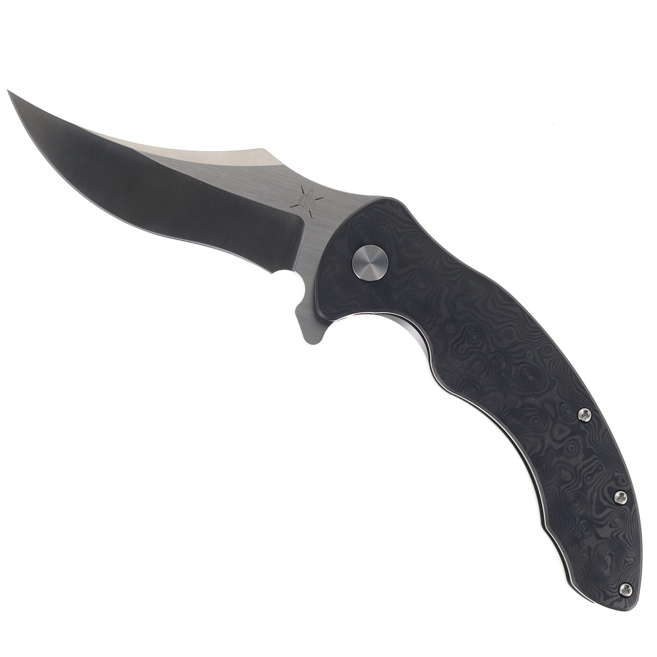 Bastard Knives Baal Flipper Pocket Knife Carbon Fiber & Titanium