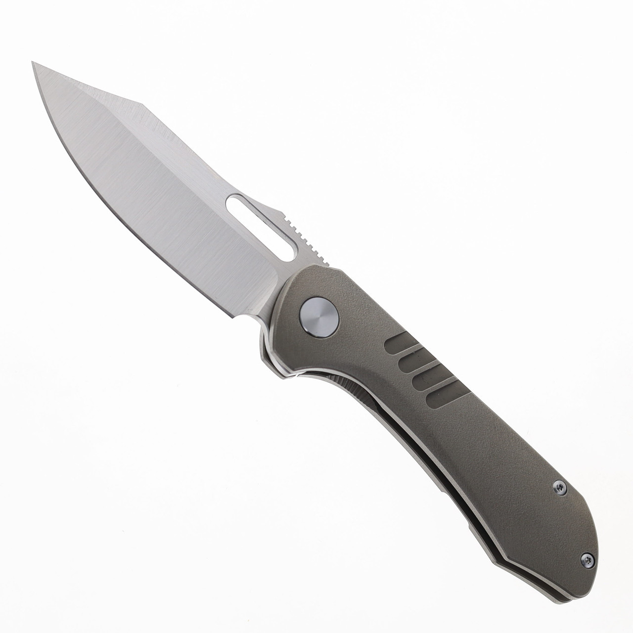 ℳ. Tuya Shocker Folding Knife Bronze OP Titanium Handle 0CV