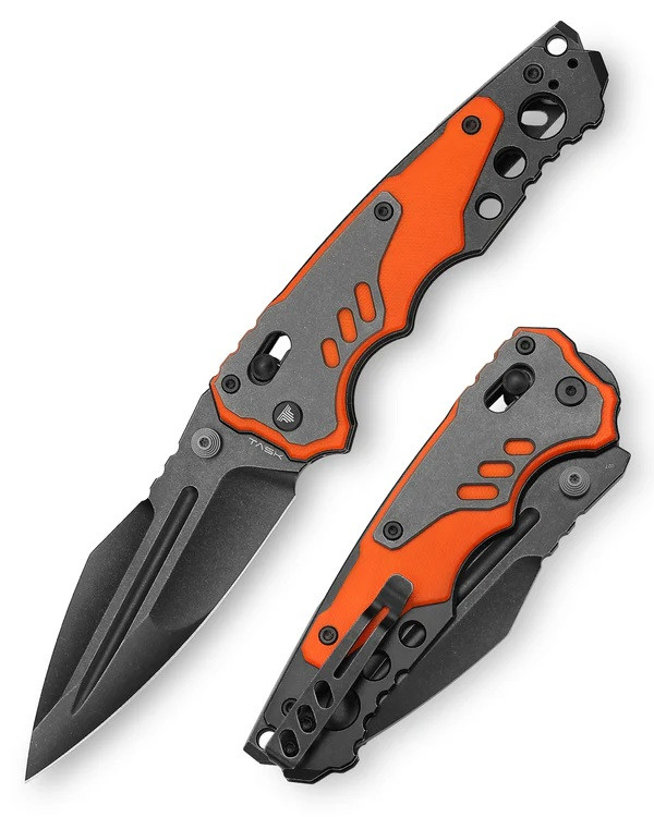 Trivisa Intruder-030 Folding Knife Black/Orange Titanium/G10