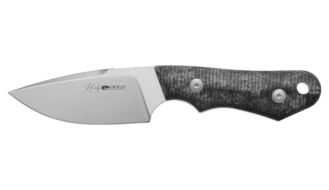 Viper Handy FCM Fixed Blade Knife Dark Matter Black Carbon Fiber