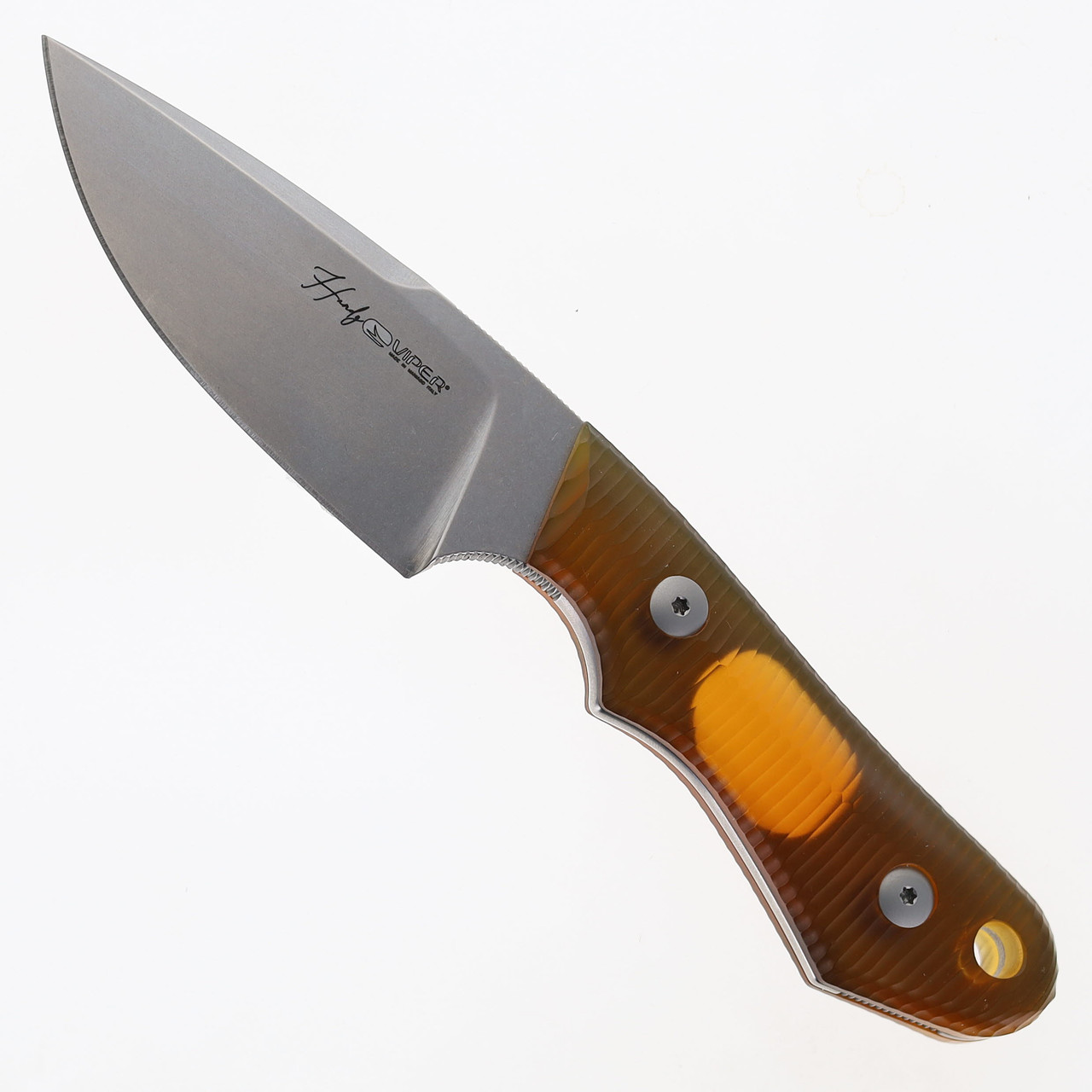 Viper Manico Fixed Blade Knife Yellow Ultem Handle MagnaCut Plain