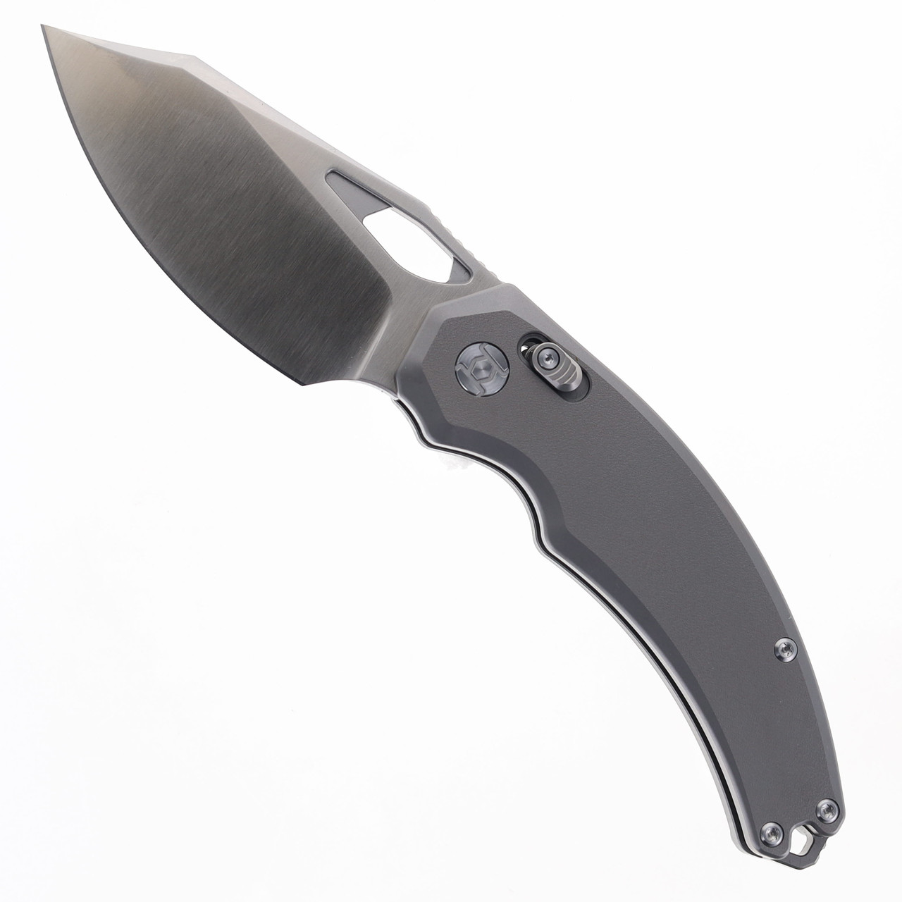 Kunwu Knives X-Padre Folding Knife Smooth Titanium Handle Satin