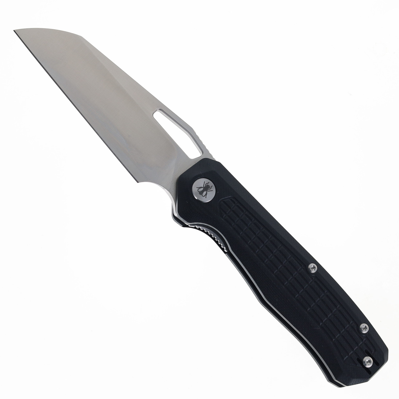 IronFly Syperfly Folding Knife Black G10 Handle Satin 14c28n Blade