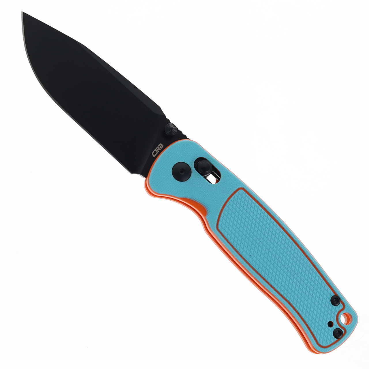 manboo CJRB Shale Folding Knife Blue/Orange G10 Black PVD AR-RMP9