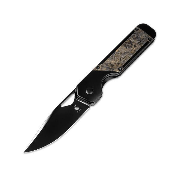 Kizer Militaw Folding Knife Carbon Fiber S45VN Black