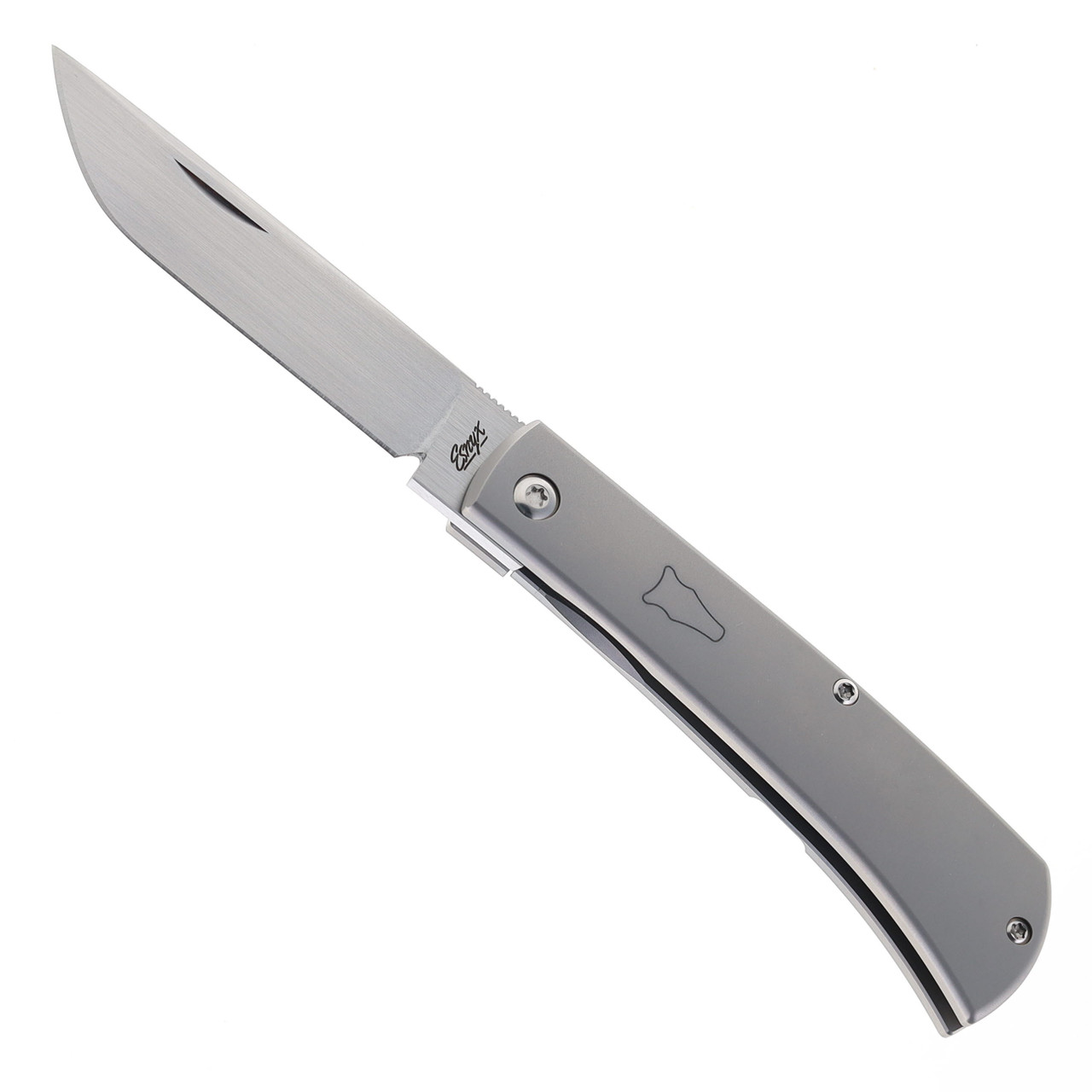 Esnyx Silver Line Workhorse Slipjoint Folding Knife Titanium