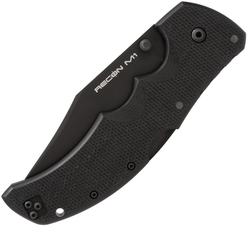 Cold Steel Recon 1 Tri-Ad Lock Folding Knife Black Handle Magnacut