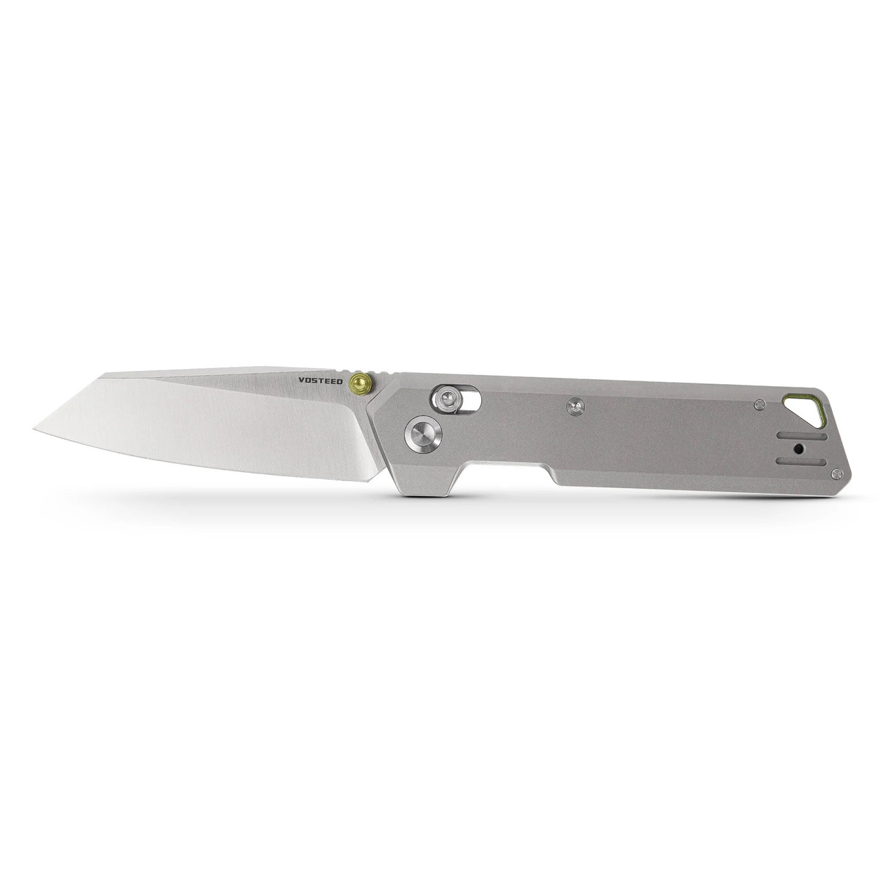 Vosteed Parallel Folding Knife Gray Titanium Handle 154CM Reverse
