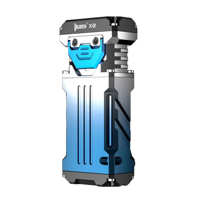 Wuben Lightok X2 Flashlight Blue Gradient White Body 2500 Lumens