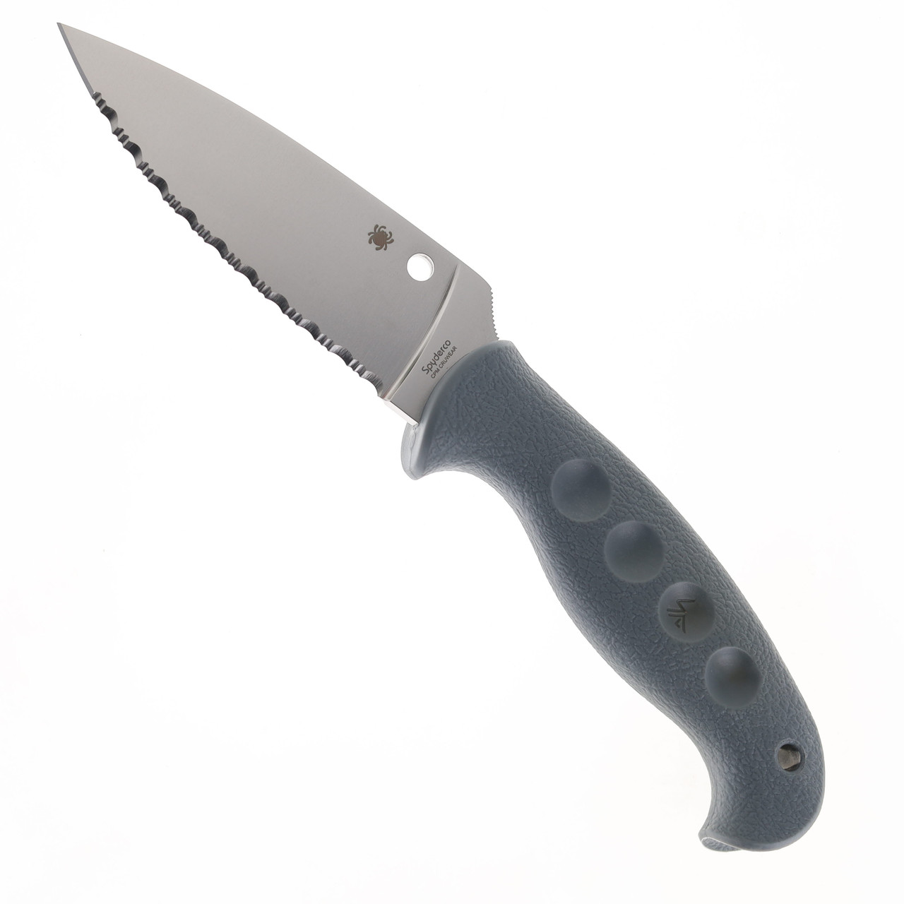 Spyderco Temperance Fixed Blade Knife Grey FRN Handle Cru-Wear