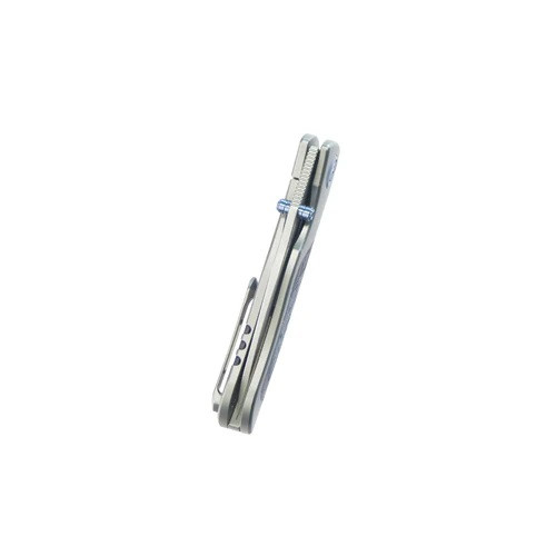 Kubey Vertigo Folding Knife Titanium/Damtanium CamoCarbon Handle