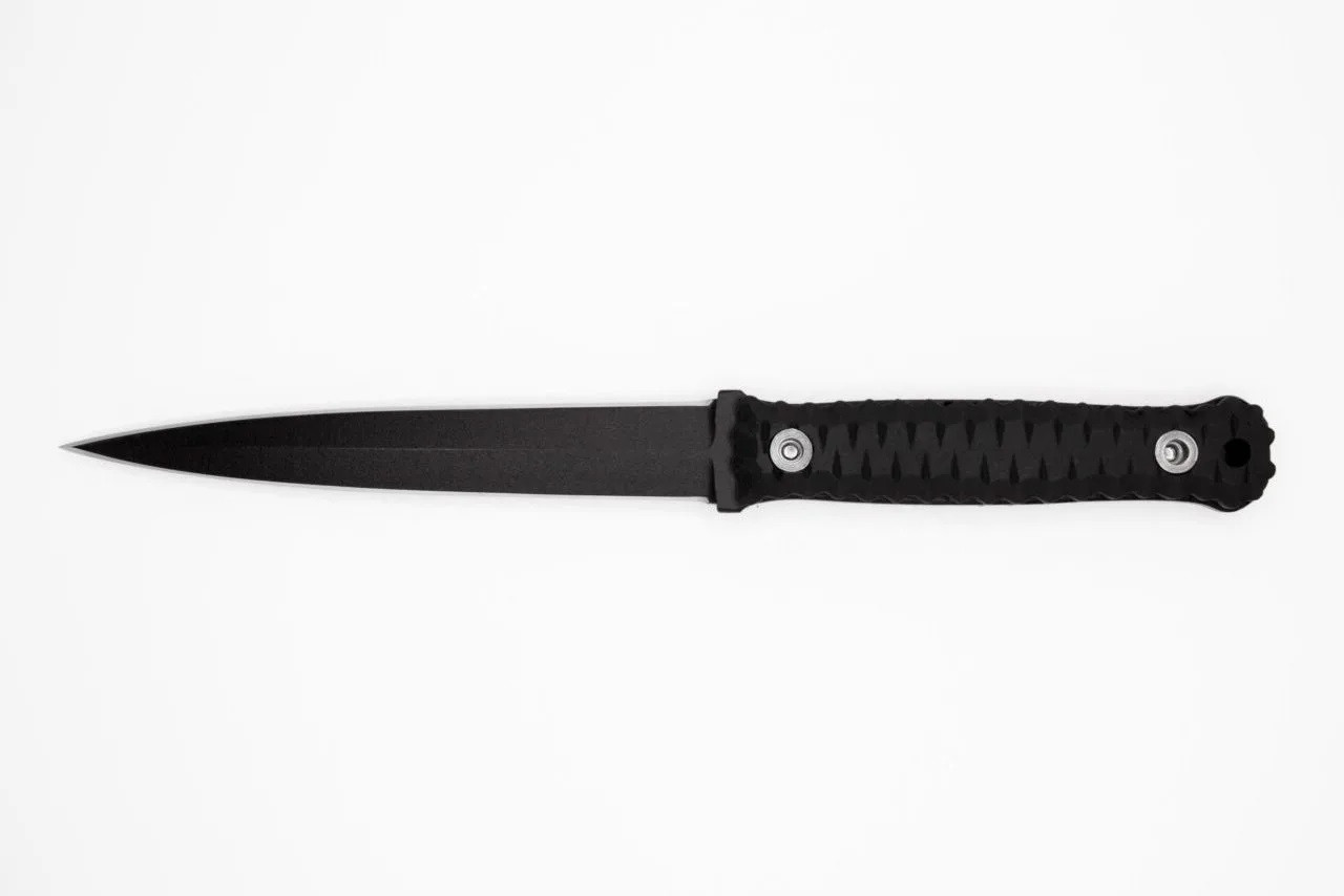 Blade Brothers Vendetta Fixed Blade Knife Black ABS Plastic Handle