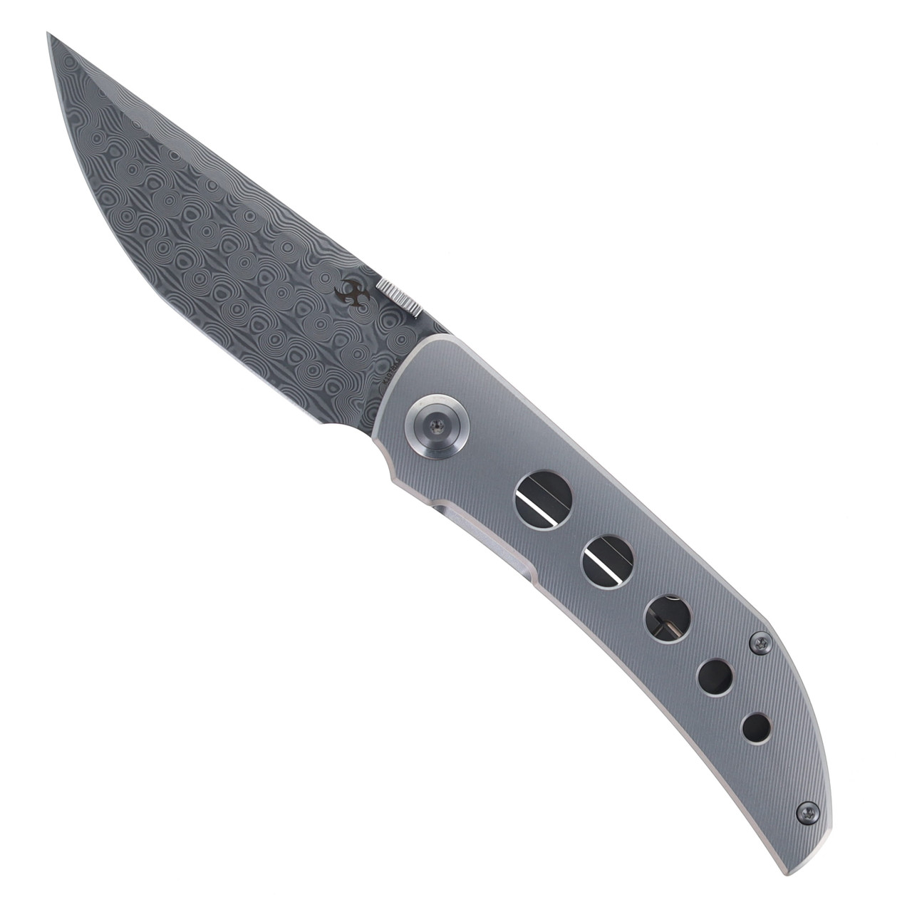 Kansept Tarkin Folding Knife Beadblast Titanium With Holes Handle
