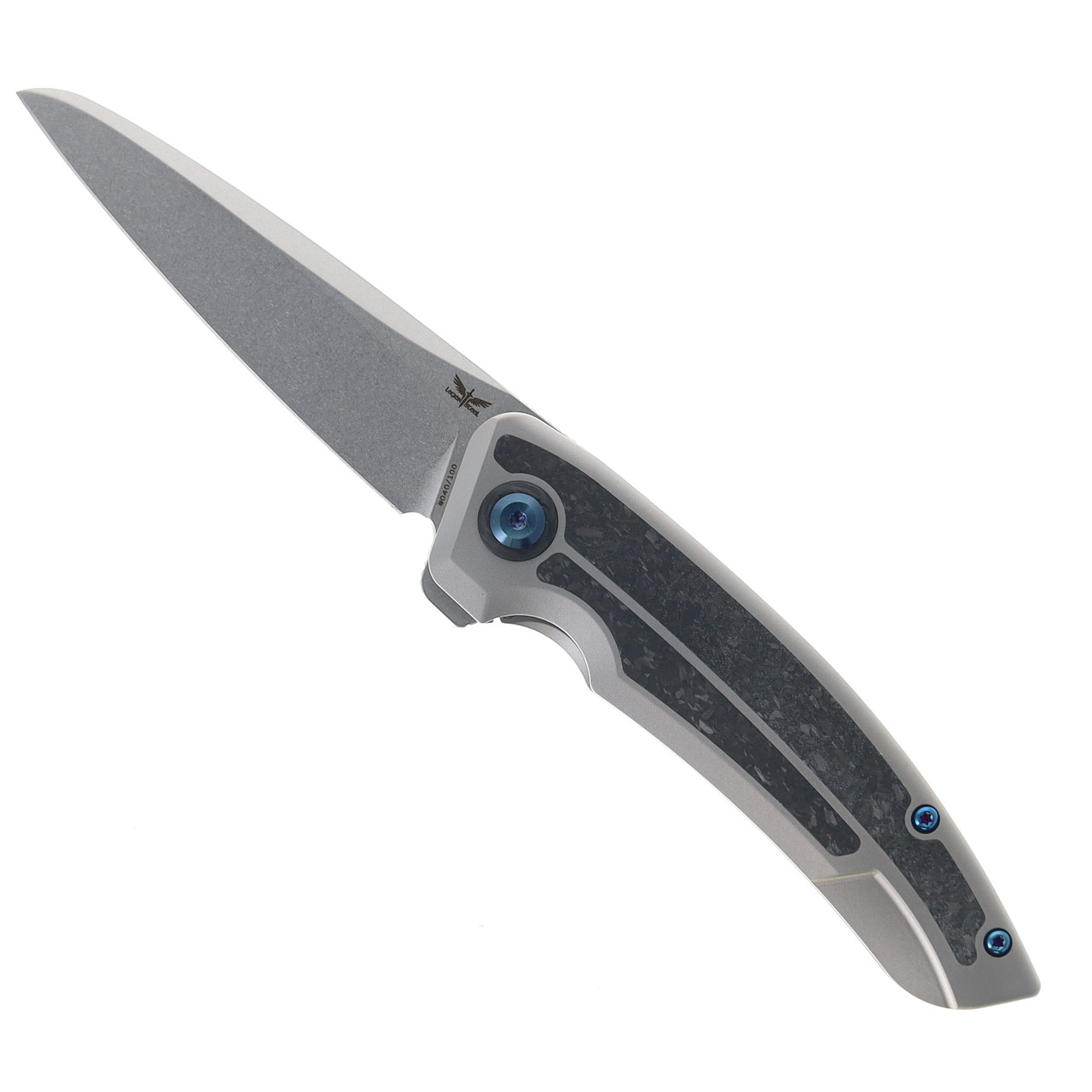 @。 様 Legion Steel Asgeir Folding Knife Gray Titanium Handle 20CV