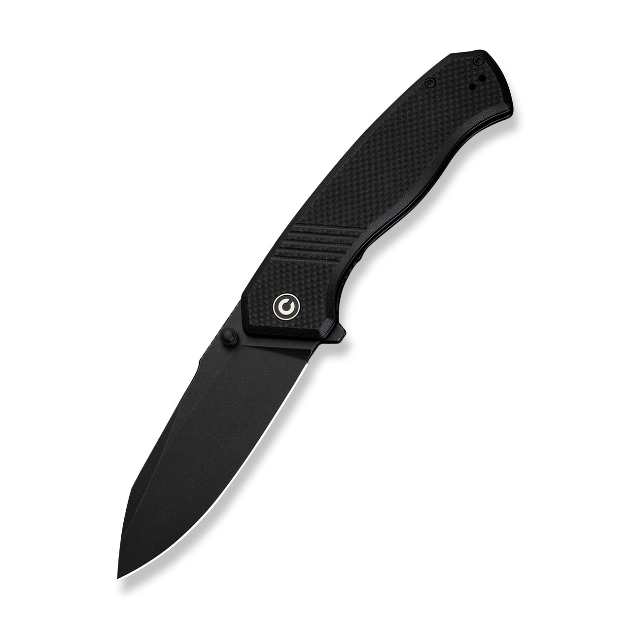Civivi Placoid Folding Knife Black Coarse G10 Handle 14C28N Plain