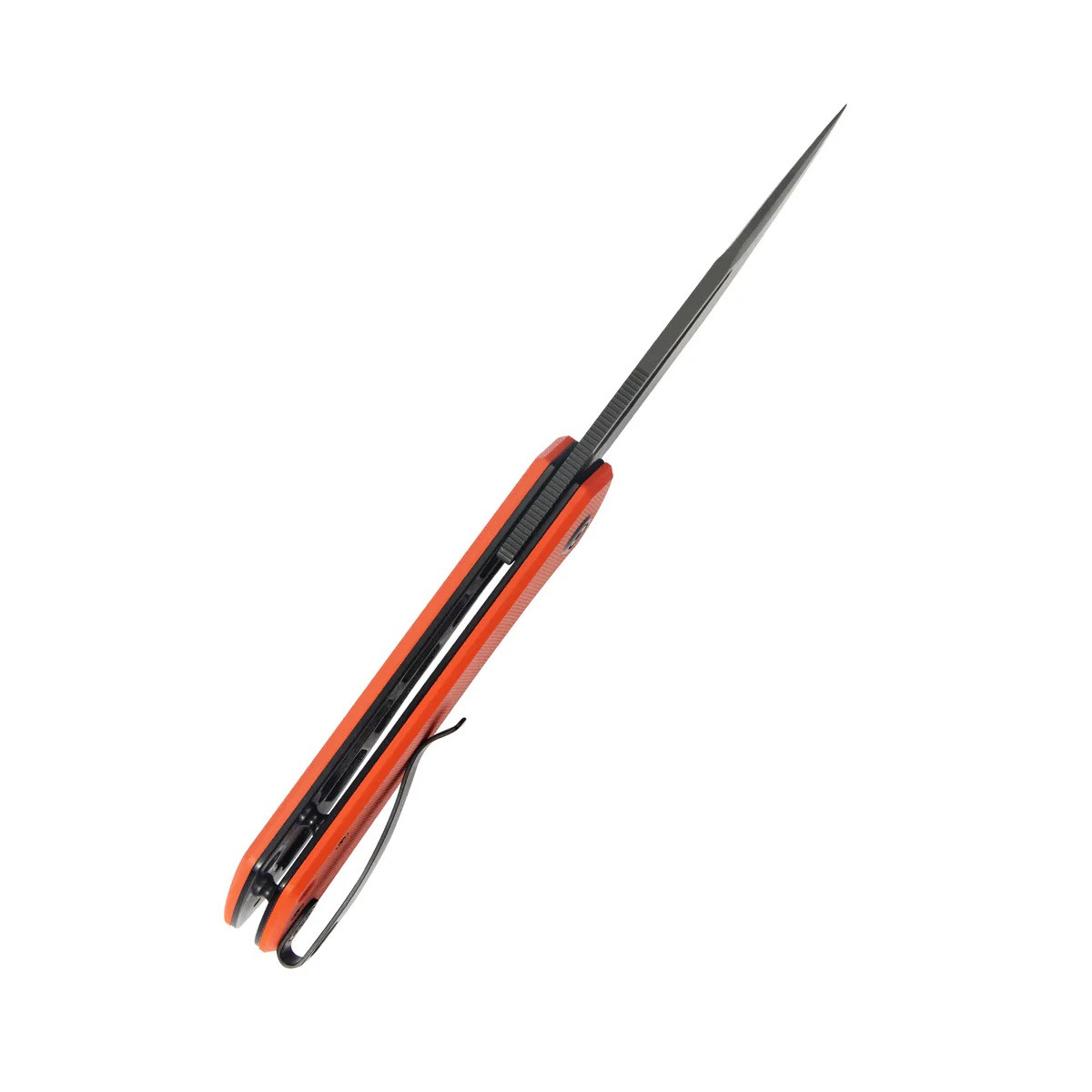 Kubey Thalia Folding Knife Orange G10 Handle 14C28N Drop Point