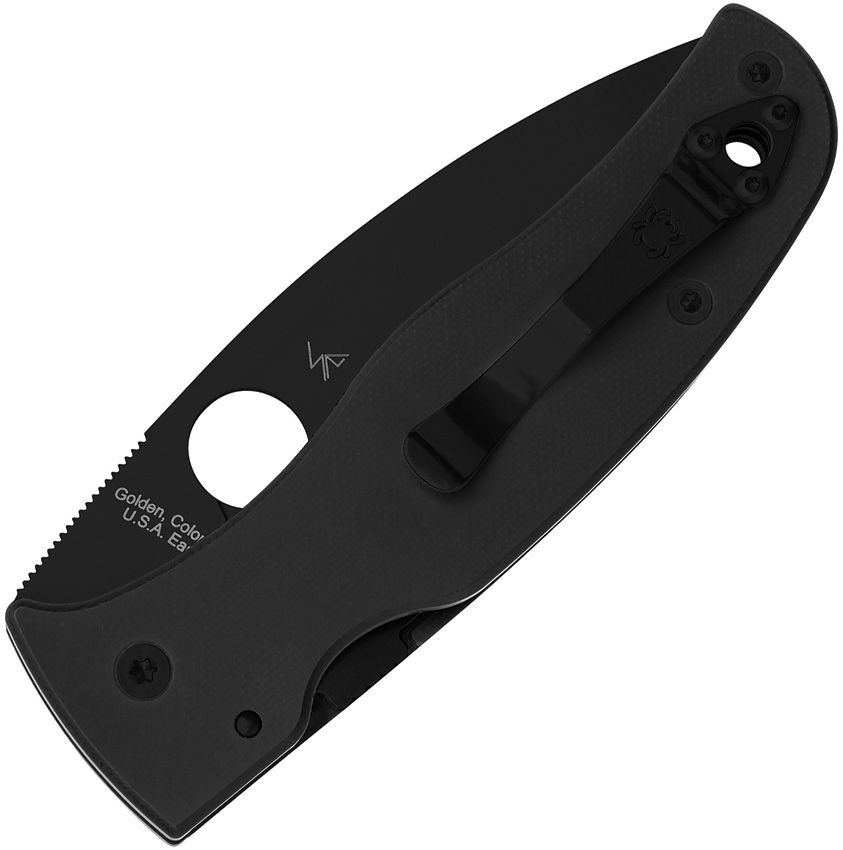 Spyderco Bodacious Compression Lock Folding Knife Black G10 Handle