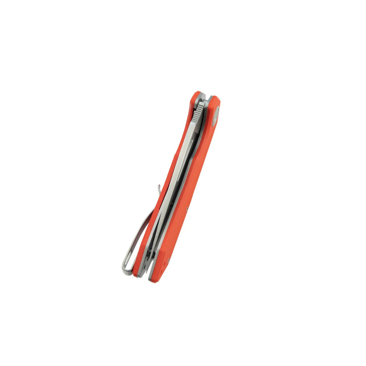 Kubey Coeus Folding Knife Orange G10 Handle 14C28N Plain Edge