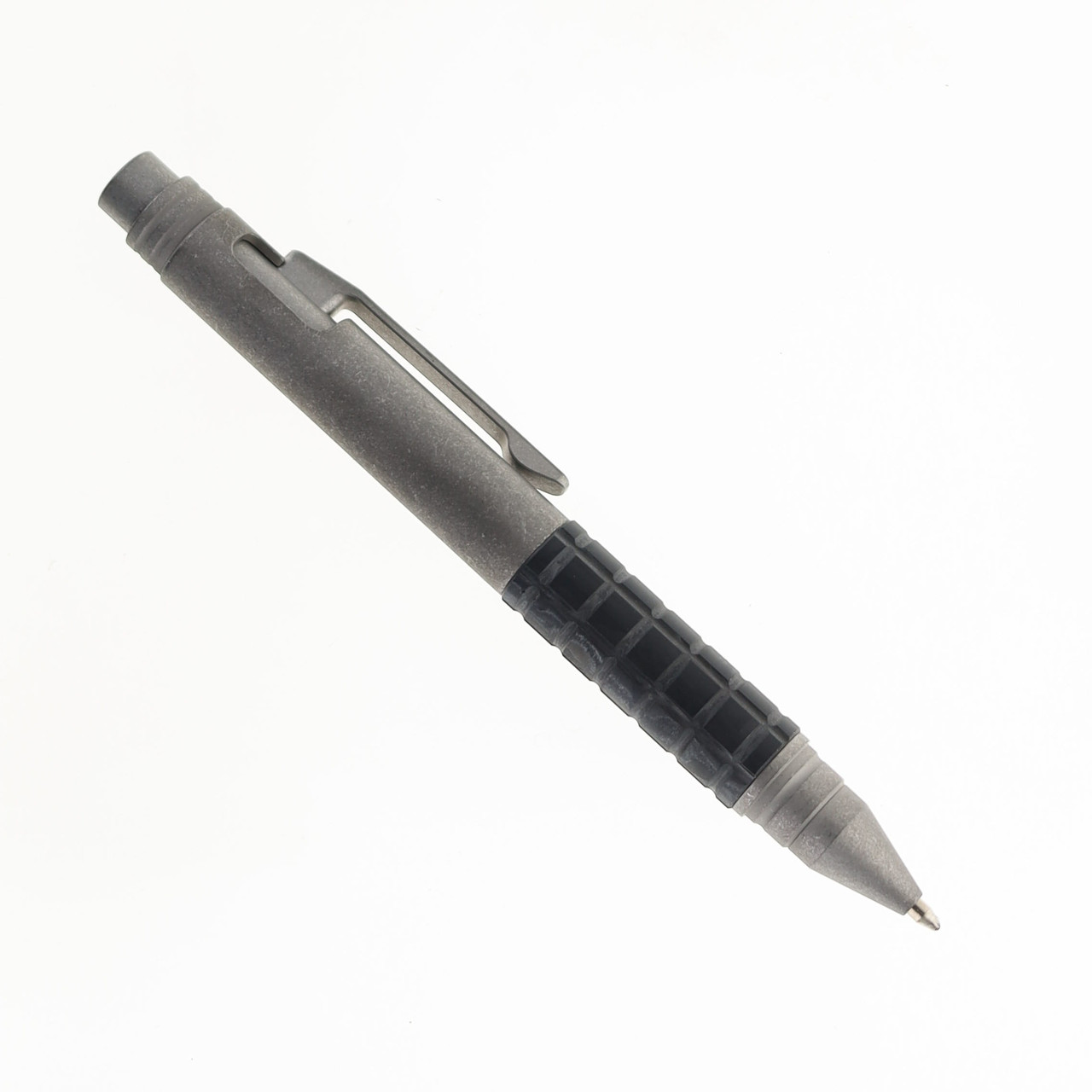 TwoSun Push Button Pen Carbon Fiber Titanium Body Black Ink Pen-57