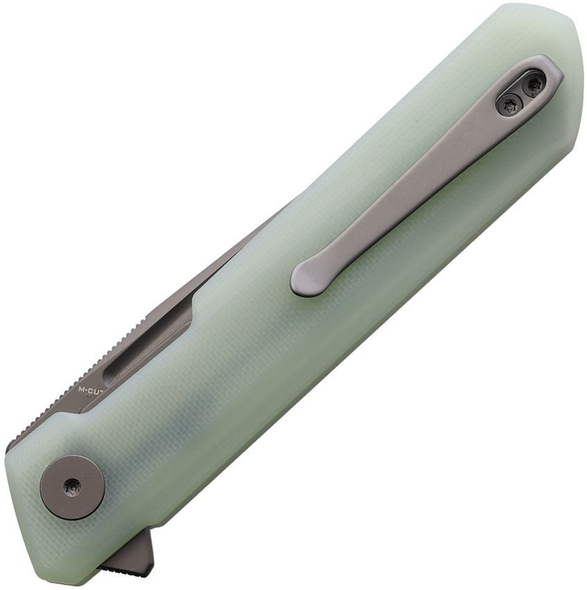 Bestechman Dundee Linerlock Folding Knife Green Handle Magnacut