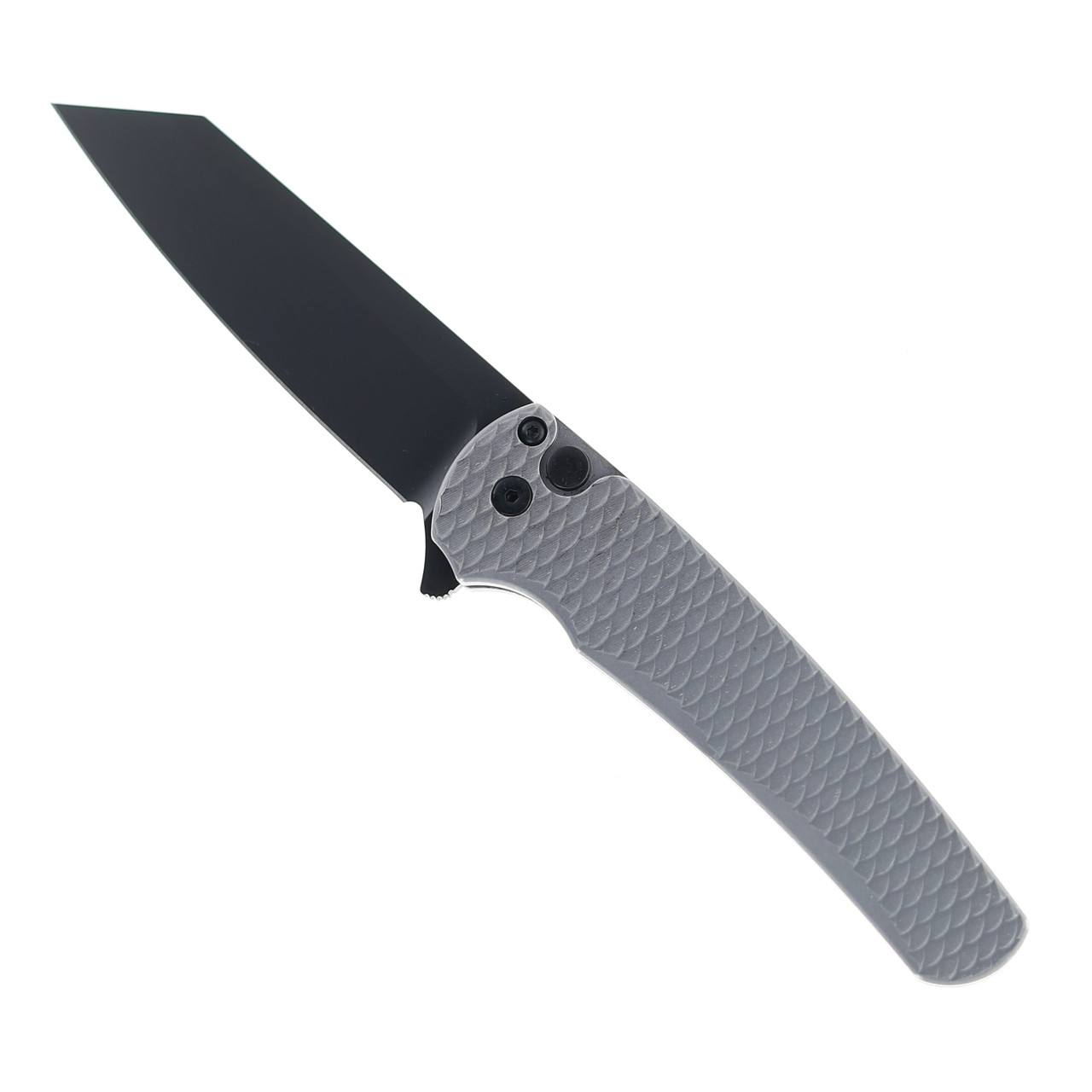 Protech Malibu Flipper Folding Knife Gray Battle Worn Dragon Scale
